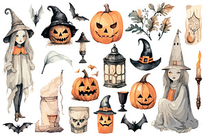 Halloween Vintage Clipart