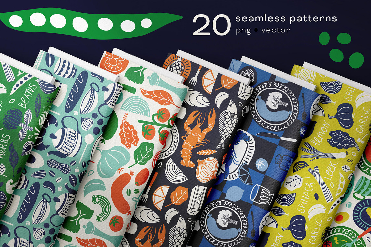 Big Folky Bundle 4 in 1 Vector Set, a Pattern Graphic by rouxsupplyco (Photo 5 of 27)