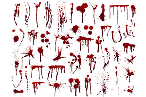 Realistic horror blood splatter, an Illustration by winwin.art
