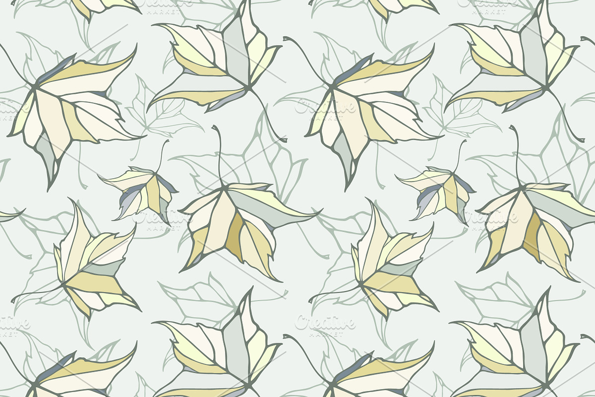 Fall leaves patterns+illustrations, a Decorative Illustration by IreneArt illustrations (Photo 7 of 7)
