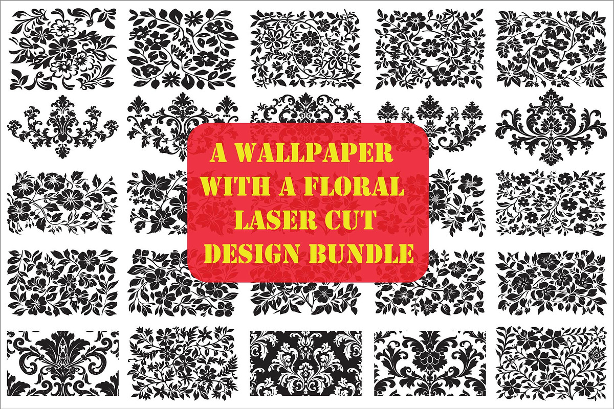 laser cut floral seamless pattern, an Illustration by Amazin_art