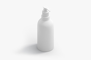 Plastic Pump Bottle 3D Model