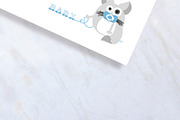 Cute Baby Chinchilla Stationary, a Card Template by stockhype (Thumbnail 2 of 2)