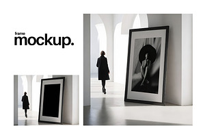 Frame Mockup #504, Black Portrait, a Print Template by Kzara Visual Concepts