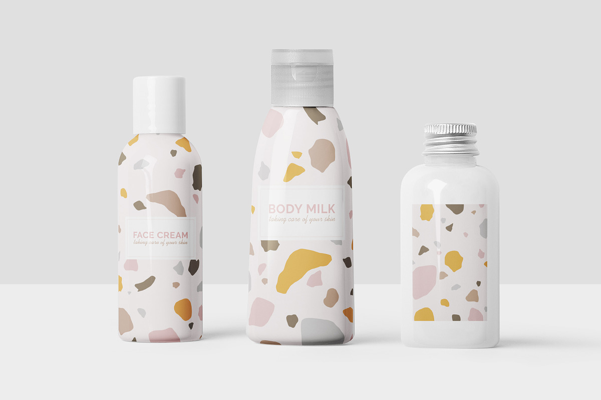 Card templates with terrazzo pattern, a Decorative Illustration by Good Studio (Photo 2 of 3)