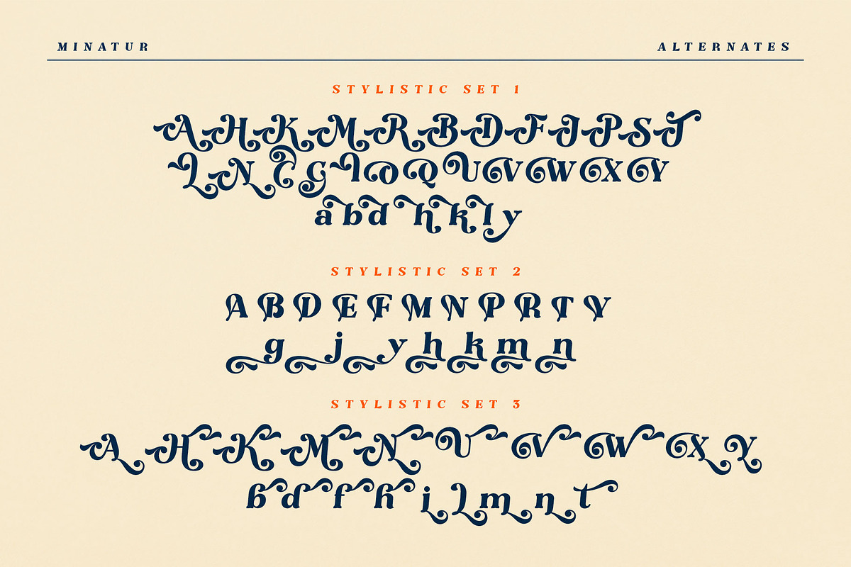 The Minatur Typeface, a Serif Font by alit design (Photo 3 of 17)
