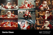 Santa Claus. 62 images, a Holiday Photo by Handmadefont (Thumbnail 2 of 15)