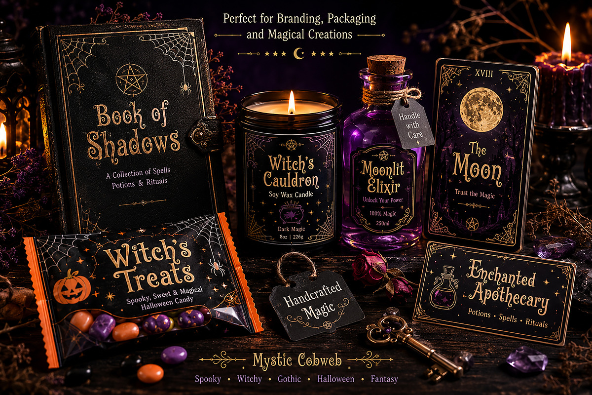 Mystic Cobweb, a Serif Font by Wow Magic (Photo 6 of 6)