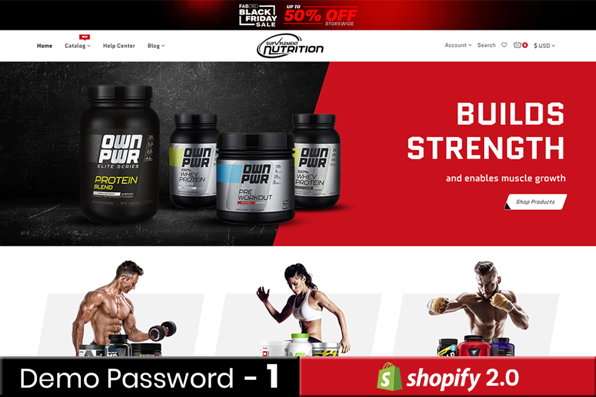 Nutrition Shopify 2.0 Theme, a Shopify Template by Zthemeset