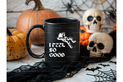Matte Black Halloween Mug Mockup, a Product Mockup by MockupWizard (Thumbnail 3 of 3)
