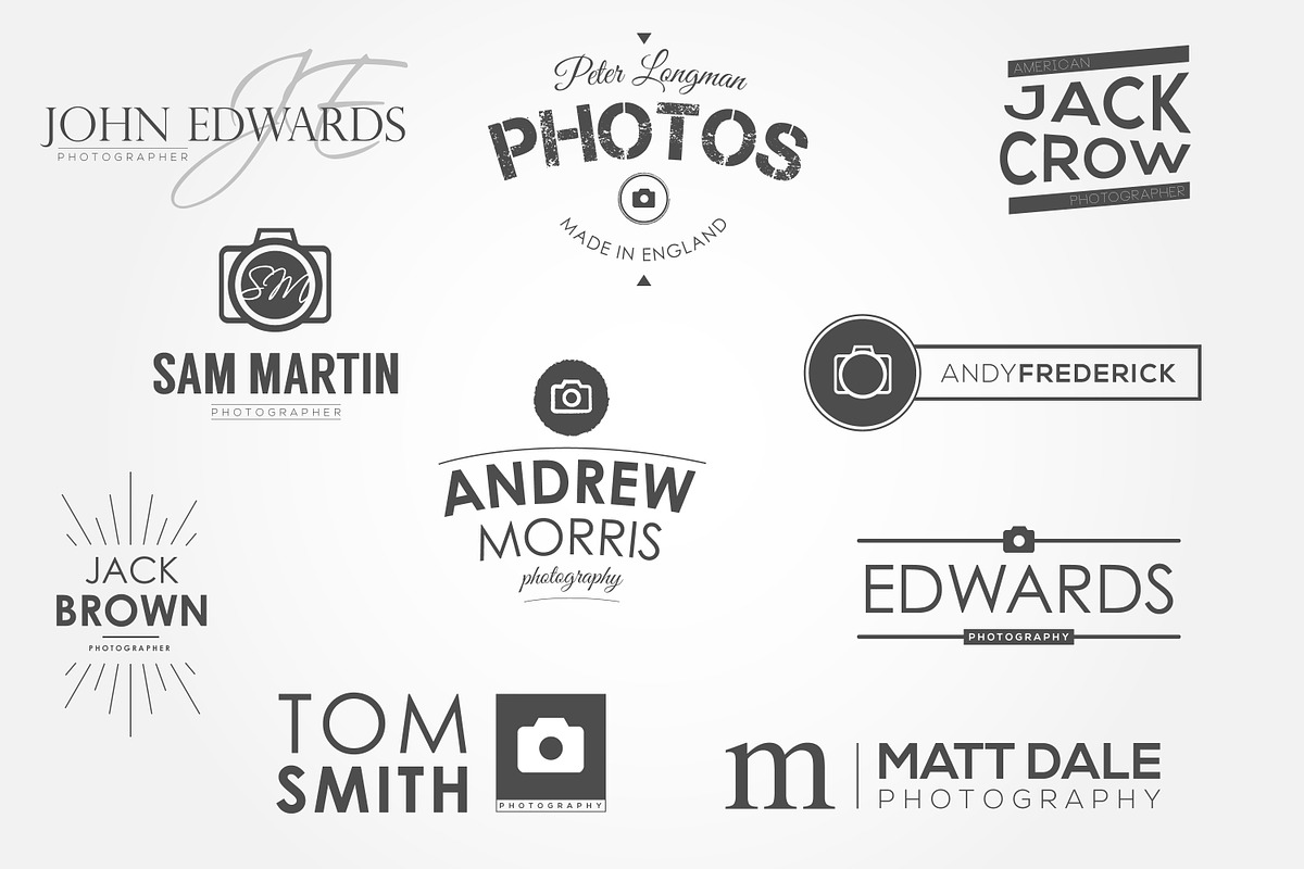 Photography Logo Bundle, a Branding & Logo Template by Jack Gosbell (Photo 4 of 4)