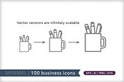 Minimal 100 business icons, an Outline Icon by Picture Window (Thumbnail 8 of 10)