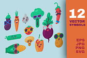 Organic Food Set, a Marketing Template by barsrsind (Thumbnail 1 of 2)