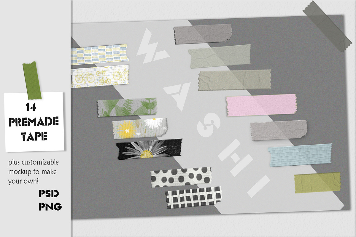 Washi tape mockup plus make yours!, a Product Mockup by Sofs designs (Photo 1 of 3)