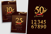 Set of Anniversary Logotype Design, a Graphic by OtpirusGraphic (Thumbnail 2 of 6)