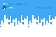 3 Flat Backgrounds, a Pattern Graphic by Greeek (Thumbnail 1 of 4)