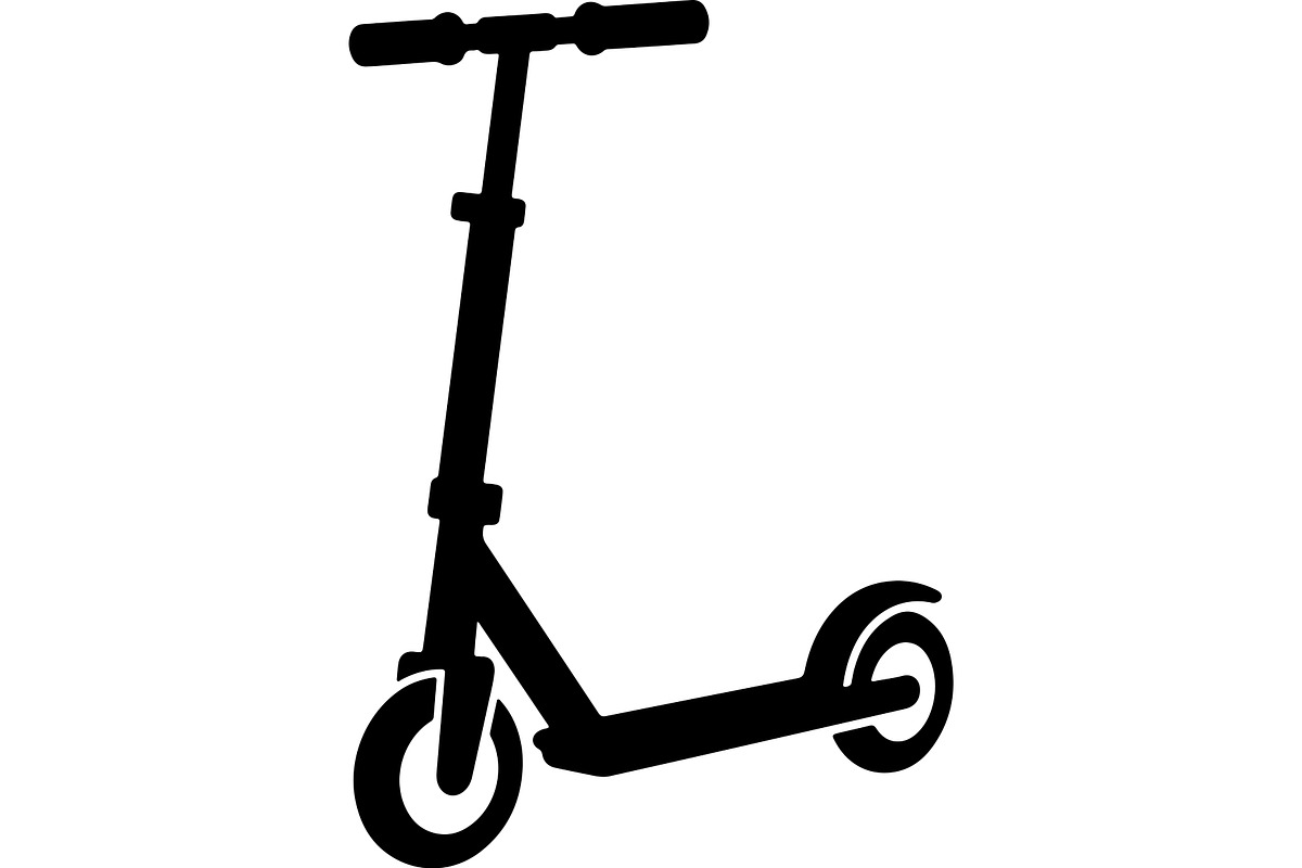 Electric scooter silhouette, a Transportation Illustration by abu67222 (Photo 9 of 13)