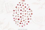 vintage roses elegant florals set, a Decorative Illustration by Patishop Art (Thumbnail 12 of 13)