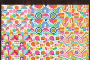 Dopamine Geometric Digital Paper, a Background Graphic by LA Design (Thumbnail 3 of 10)