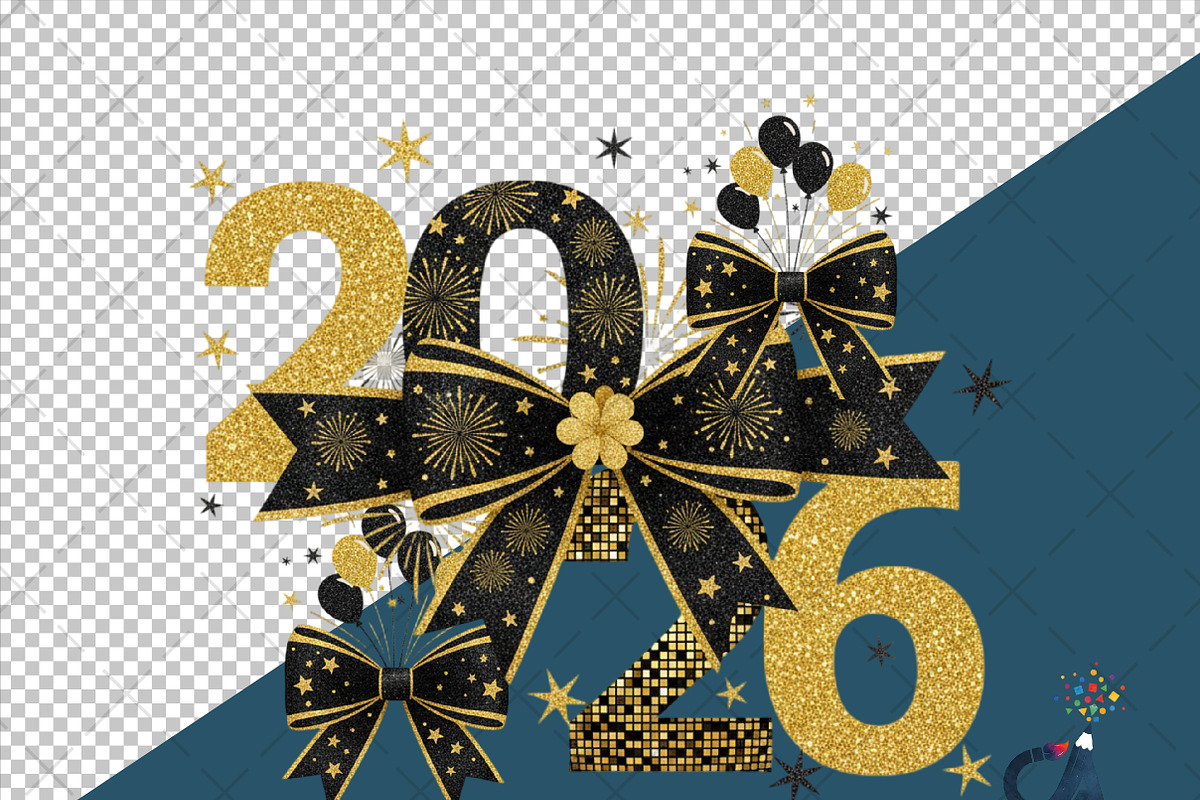 Happy New Year 2026 Coquette PNG, an Illustration by Creative Art (Photo 6 of 6)