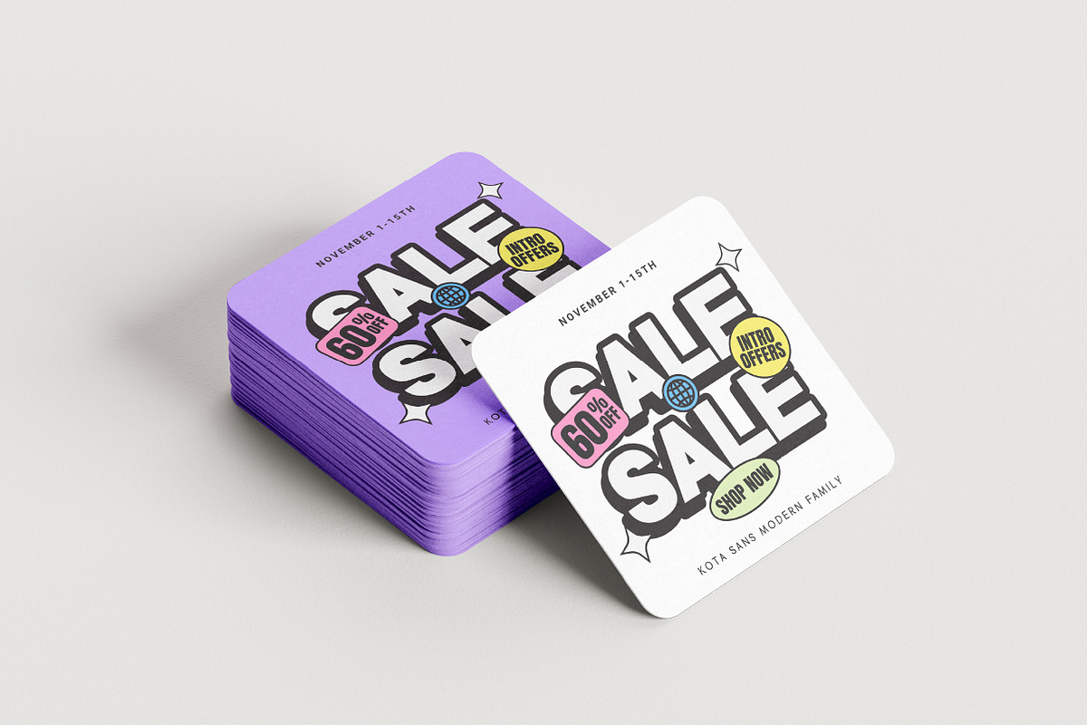 Kota Sans Modern Geometric Family, a Sans Serif Font by Lettertype Studio (Photo 12 of 15)