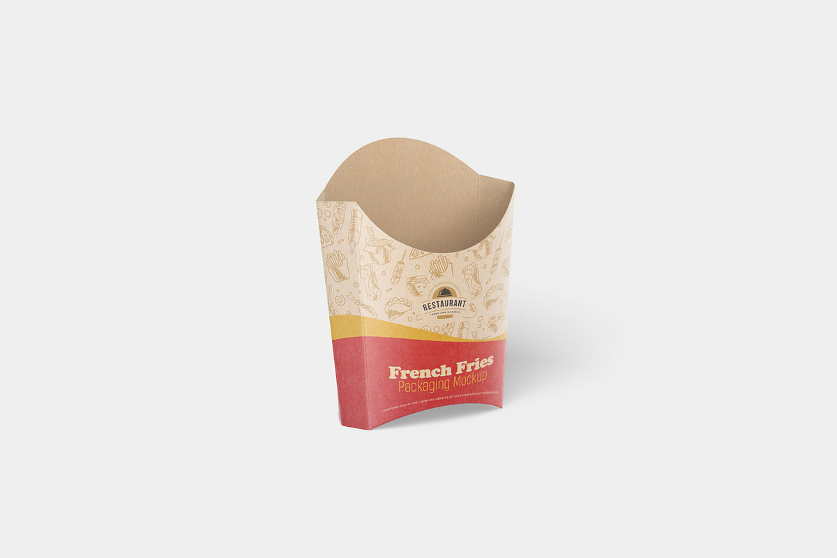 French Fries Packaging Mockup, a Packaging Mockup by Seven Lights (Photo 17 of 19)
