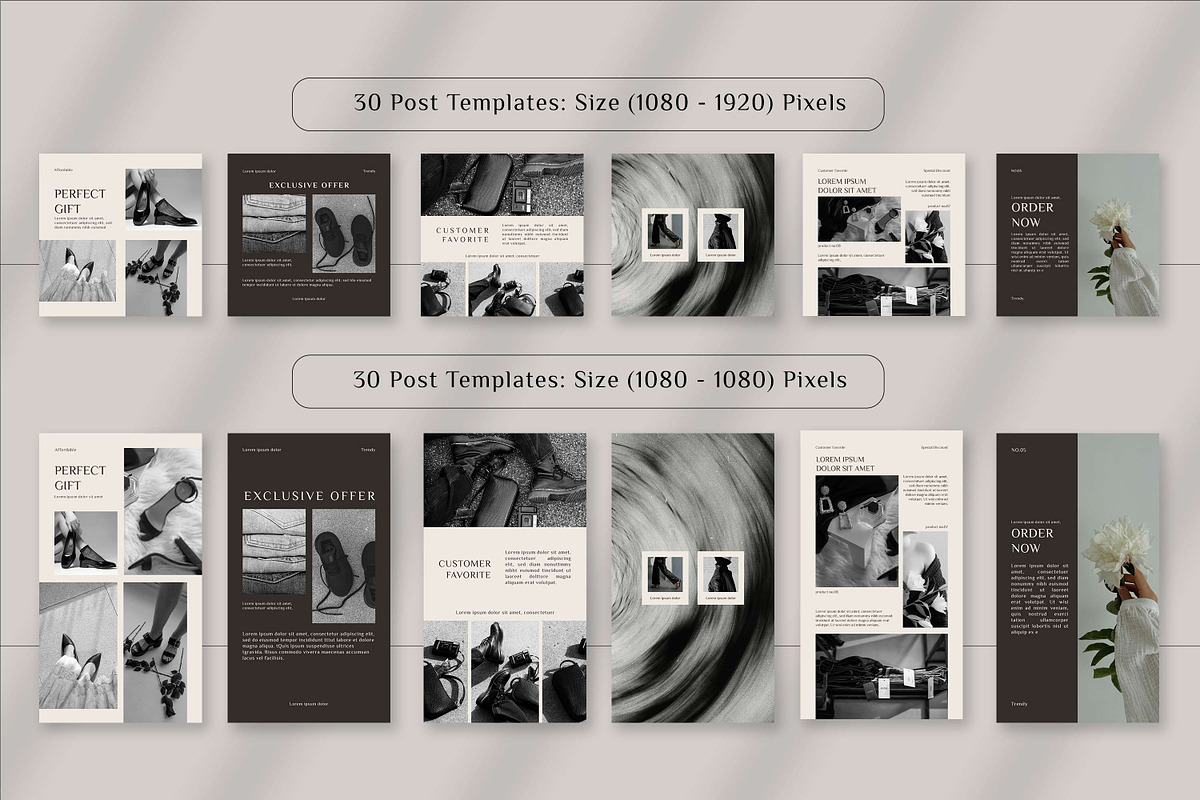 60 Luxury Product Mockup Templates, a Social Media Template by 3Motional (Photo 4 of 10)