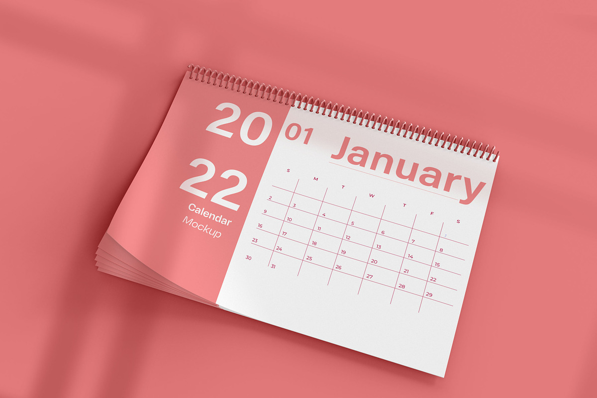 Calendar Mockup, a Product Mockup by Mego-studio