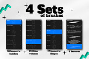 Volumes Brush Set for Procreate, a Brush Add-On by Ana Moreno | Letteringiam (Thumbnail 4 of 7)