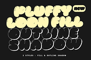 Pluffy Loon | Baloon Bubble Font, a Sans Serif Font by Jolicia Type (Thumbnail 3 of 13)