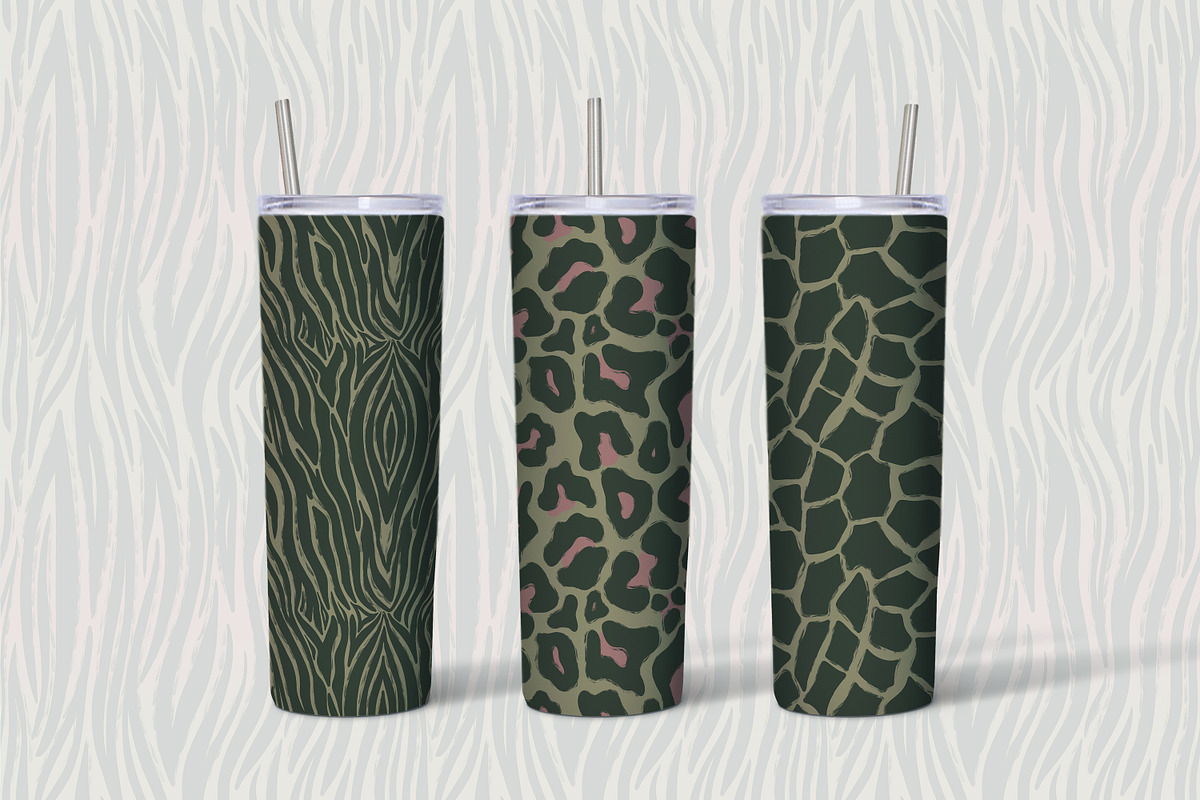 Wild Animal Print Set Modern Vintage, a Pattern Graphic by Oksana Dovhopol Art (Photo 10 of 19)