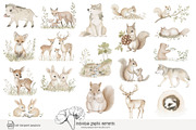 85 forest animal clip art, an Animal Illustration by Poppy Lane Studio (Thumbnail 5 of 10)