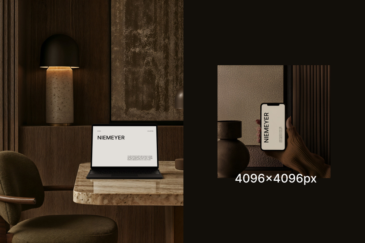 Niemeyer - Minimal Devices Mockups, a Device Mockup by Oasis Mockups (Photo 4 of 4)