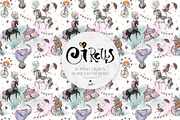 Circus Glitter Seamless Patterns, a Pattern Graphic by KaramfilaS (Thumbnail 6 of 13)