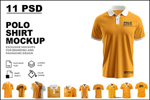 Polo Shirt Mockup, a Shirt Mockup by GraphicsPixel