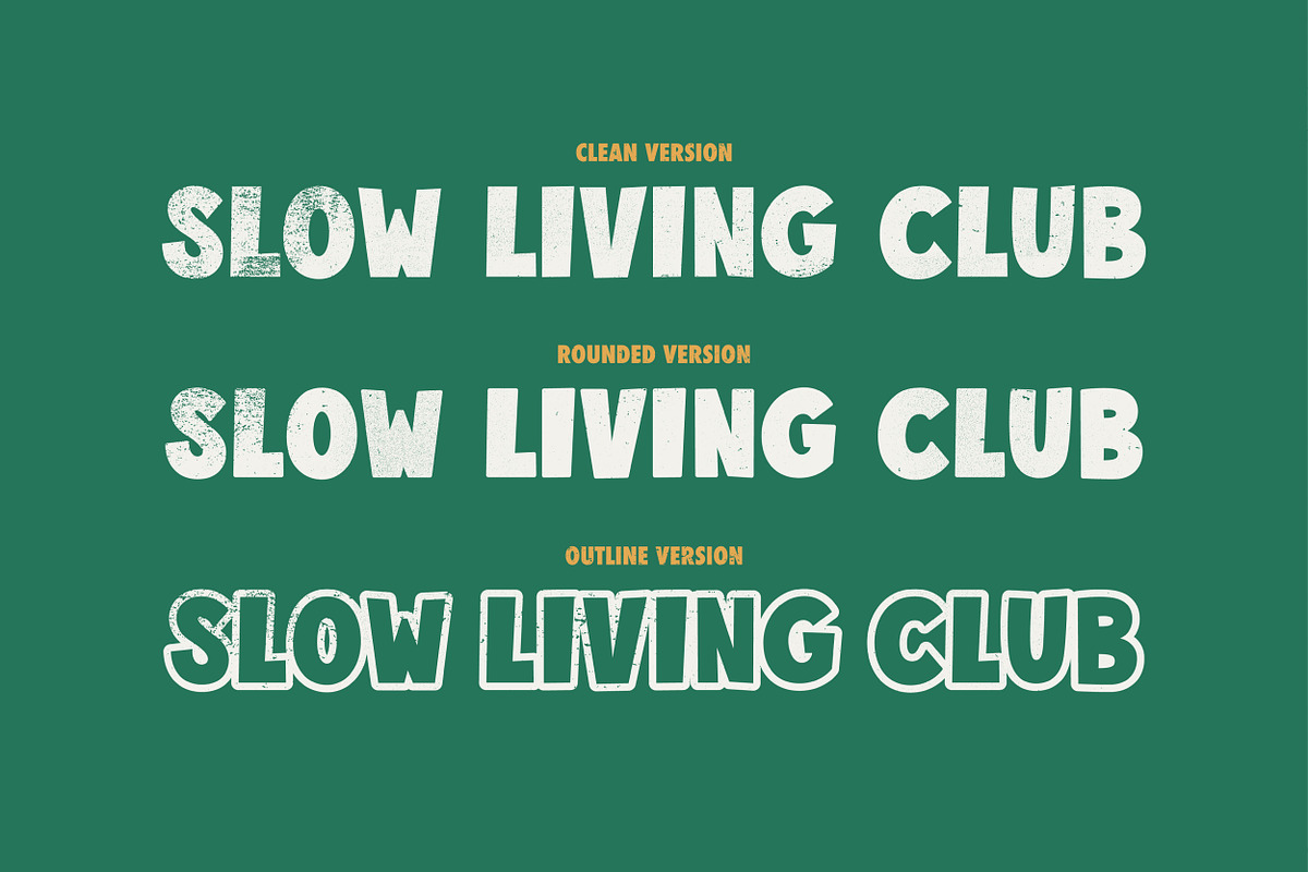 Slow Living Club Display, a Sans Serif Font by Davide Bassu (Photo 12 of 14)