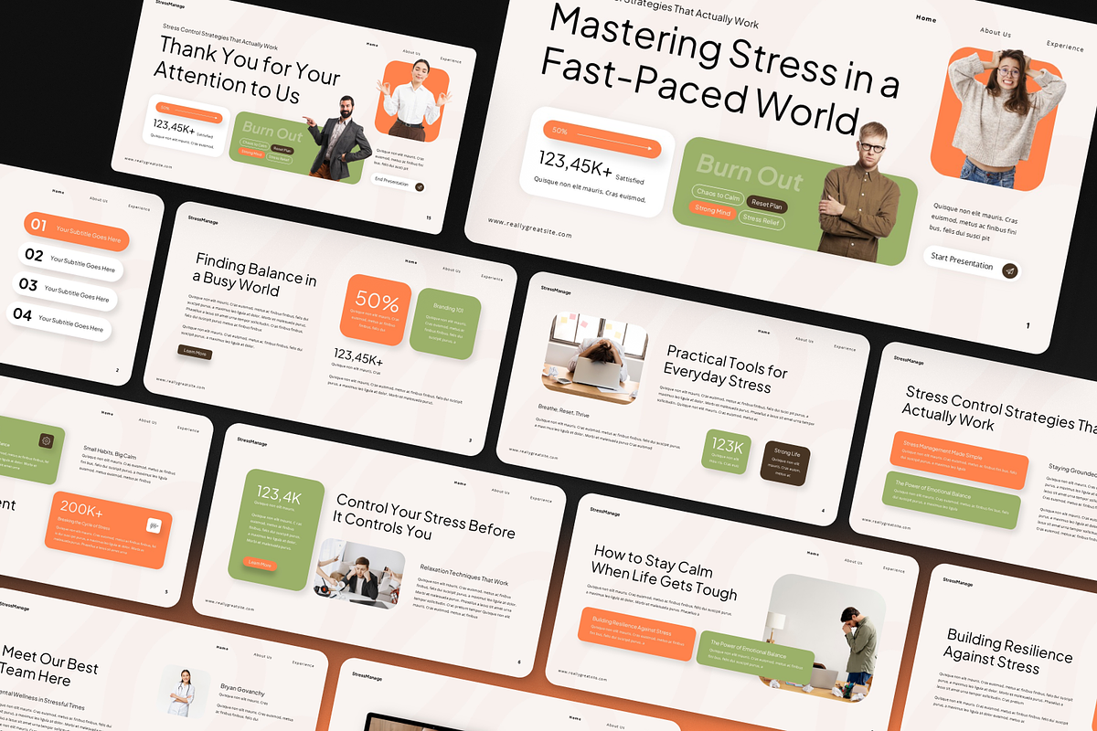 Stress Management Google Slides, a Presentation Template by Annora Studio (Photo 2 of 7)