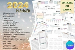 2024 Planner - Canva Template