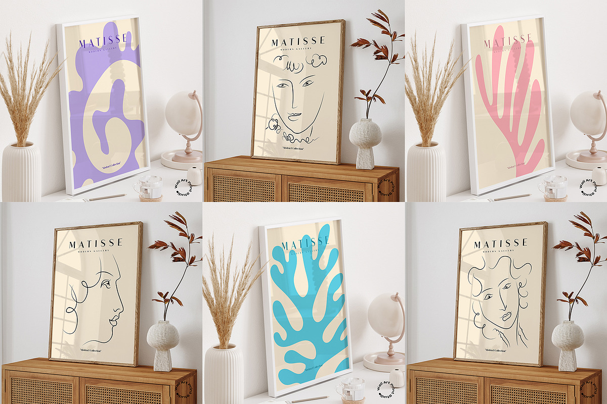 Matisse Modern Gallery 4, a Graphic by Wall Art Print Studio (Photo 8 of 21)