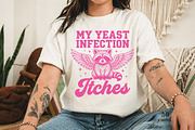 My Yeast Infection Itches T-shirt, an Animal Illustration by Libby Wishes (Thumbnail 2 of 3)