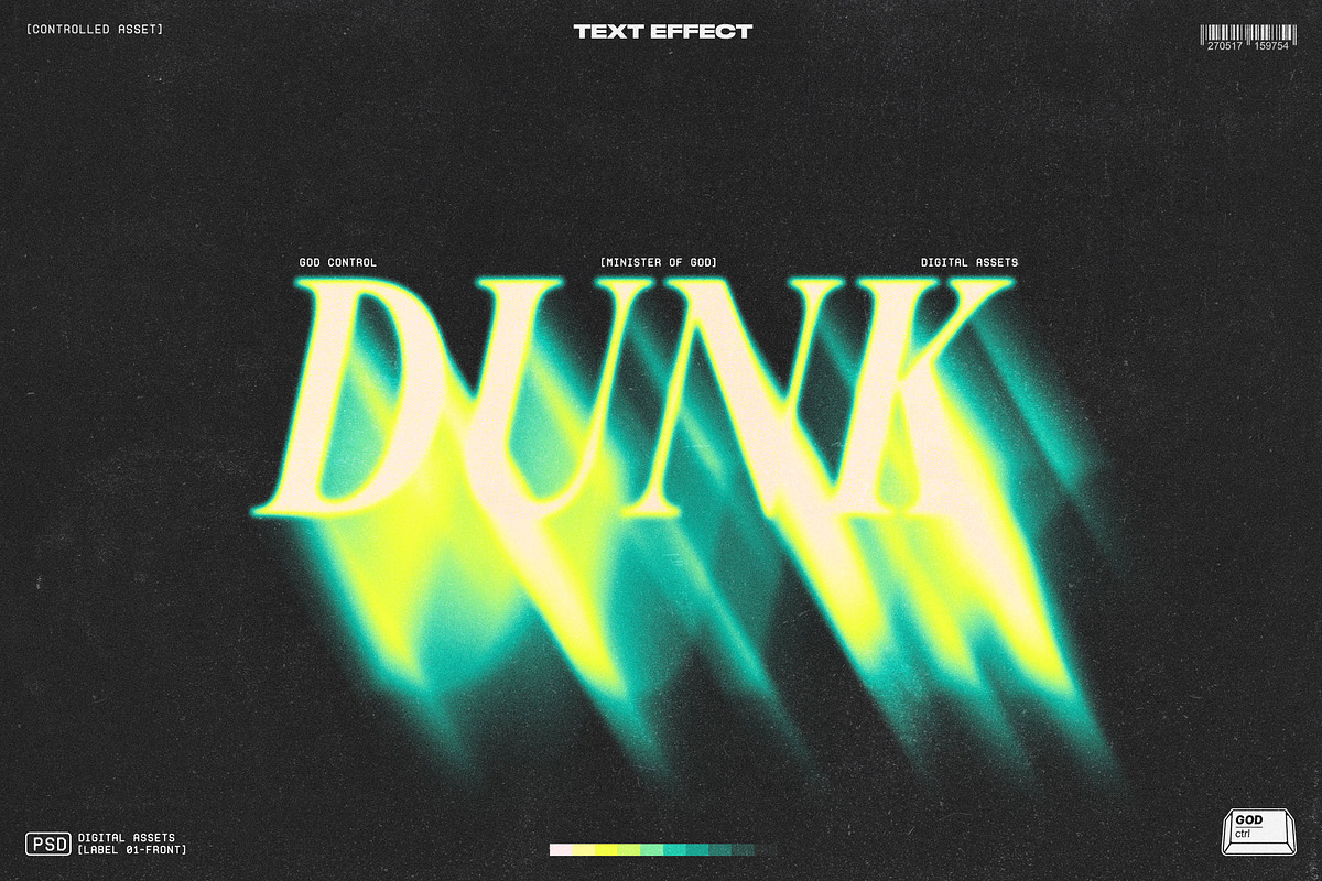 Dunk Text Effect, a Graphic by God Control (Photo 1 of 8)