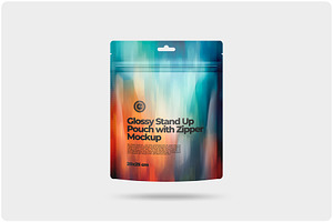 Stand Up Pouch With Zipper Mockup