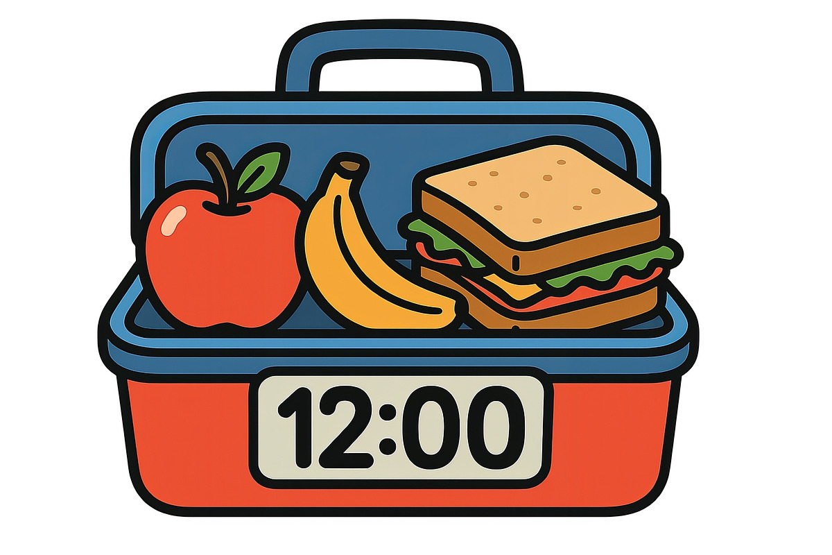 Back to school lunchbox with apple,, an Illustration by Dvoevnore photos
