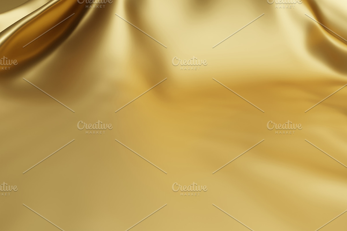 Gold fabric background, a Decorative Illustration by ArtBackground