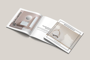 Square Brochure Catalog Mockup