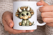 Whimsical Cute Dinosaur Clipart, a Seasonal Illustration by Canvas Craft (Thumbnail 6 of 7)