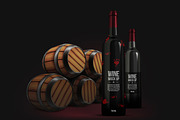 Wine Mockup Label & Bottle, a Product Mockup by MergeIdea (Thumbnail 1 of 3)