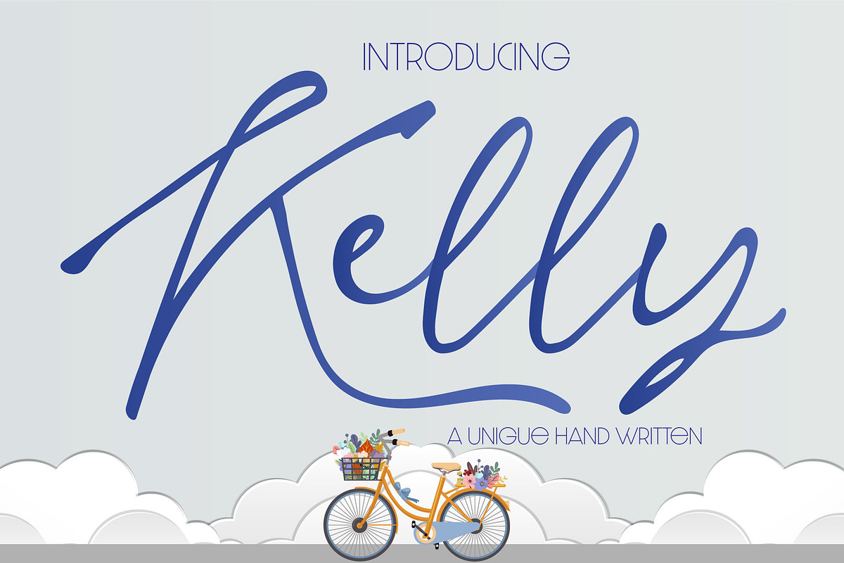 Kelly Signature Font, a Script Font by Nobu Collections (Photo 1 of 11)