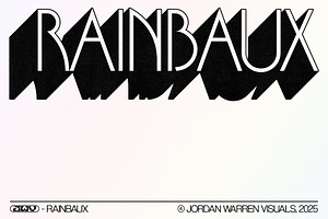 JWV - RAINBAUX, a Sans Serif Font by Jordan Warren Visuals