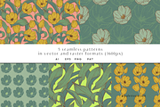 Tulip vector clipart & patterns, a Pattern Graphic by Palette Pursuit (Thumbnail 3 of 7)